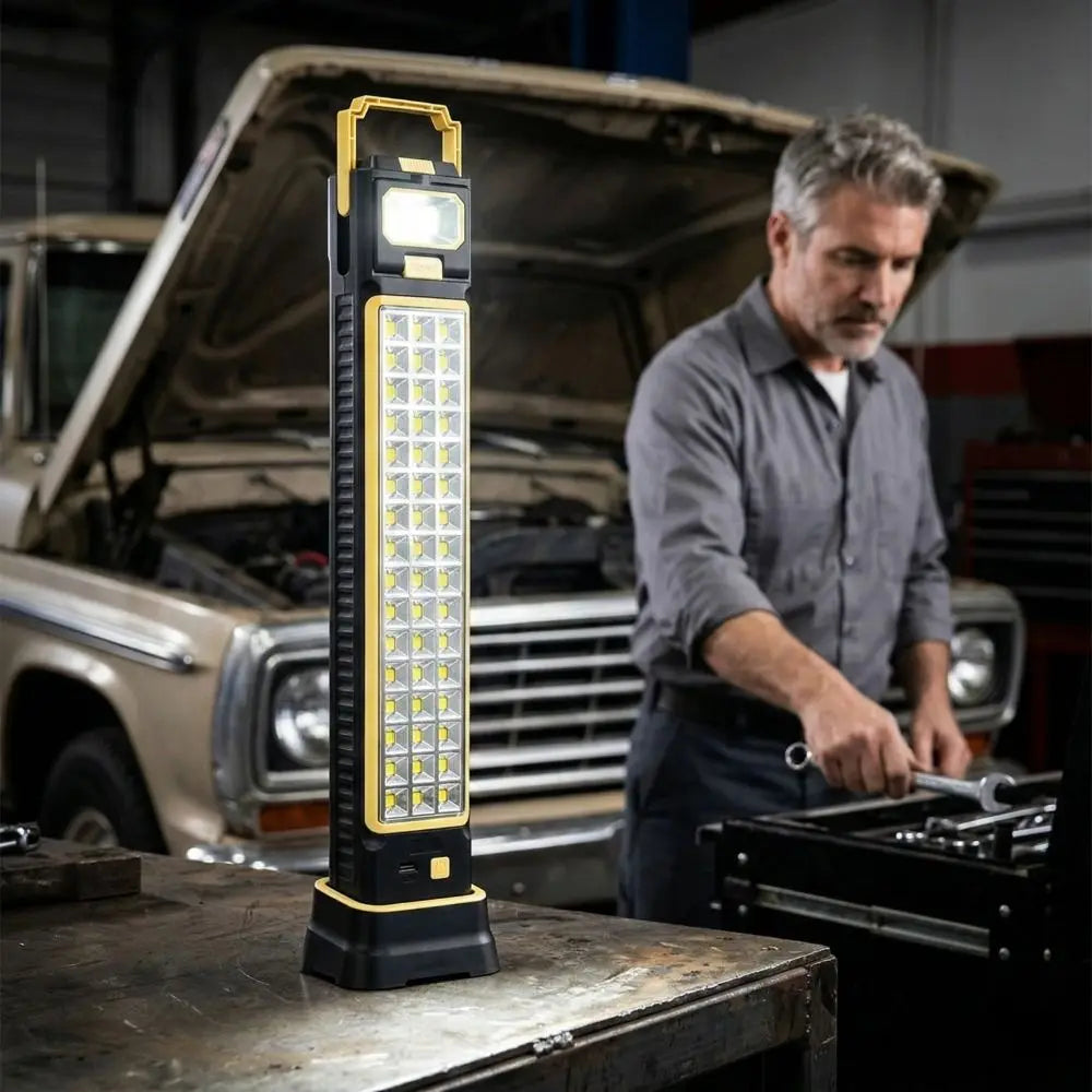 مصباح طوارئ شمسي متعدد الاستعمالات Lampe d'Urgence LED Rechargeable